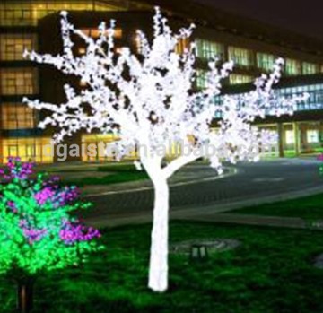 Home garden decorative 250cm Height outdoor artificial white flashing LED solar lighted up trees EDS06 1424