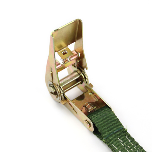 0.1Inch darkgreen Ratchet Cargo Lashing Tie Down Strap