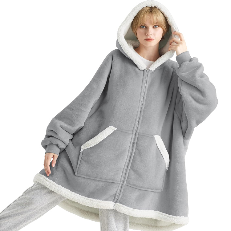 Zip Up Hoodie Blanket