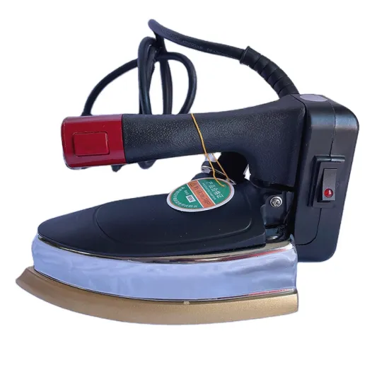 WIKI2006 Portable Industrial Steam Iron for Clothes, Shoes, and Leather - Black Electric with Tank and Silver Star