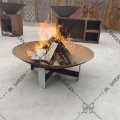 Garden Wood Burning Corten Steel Outdoor Fire Pit