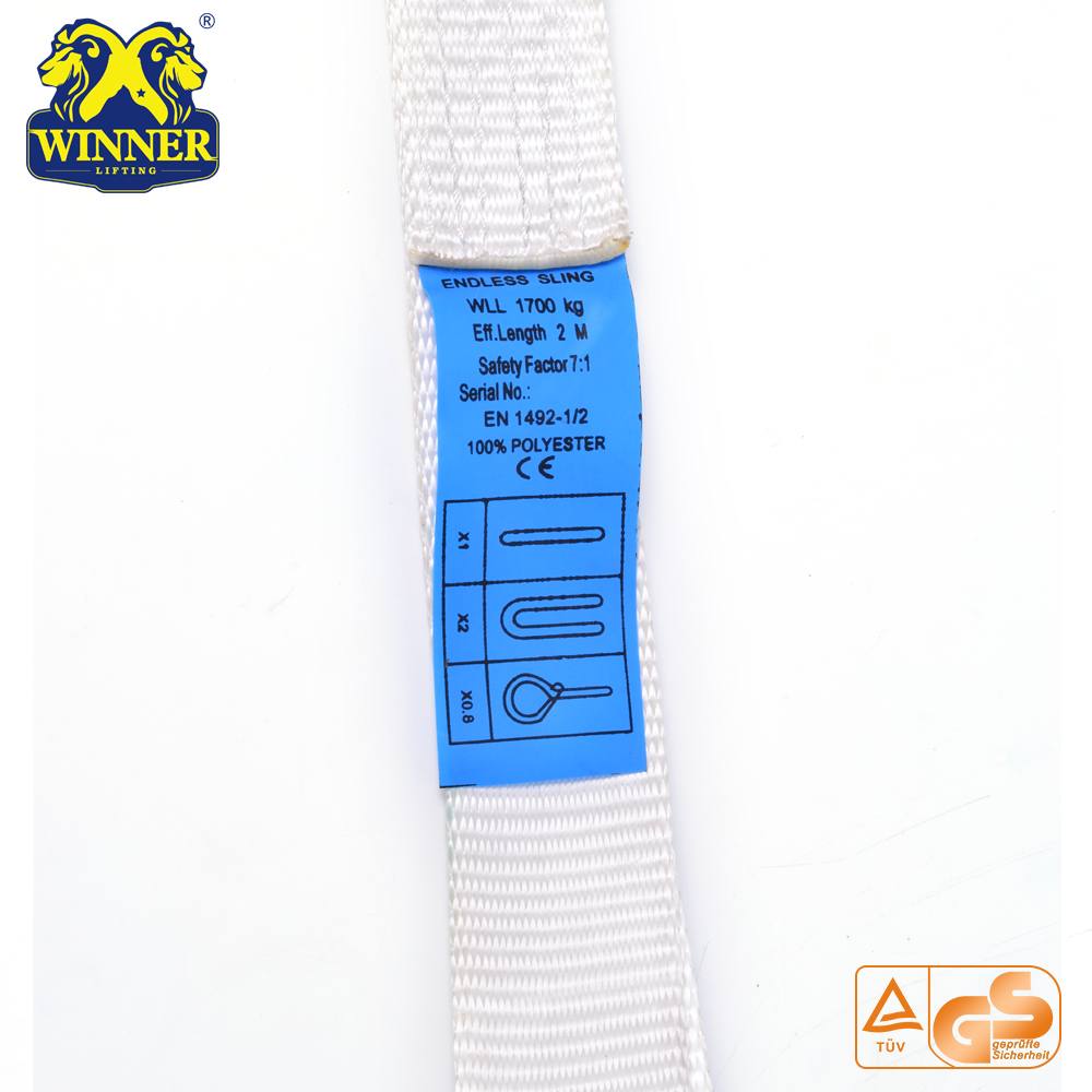 Strength Lifting Lashing Endless Polyester Round Sling