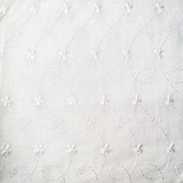 Cotton Embroidery Eyelet Fabric for Lining