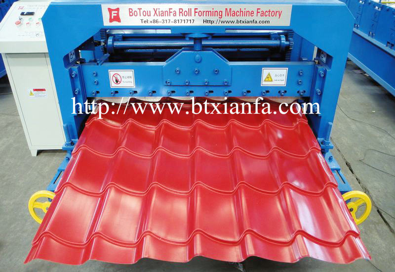 glazed tile roof making machine