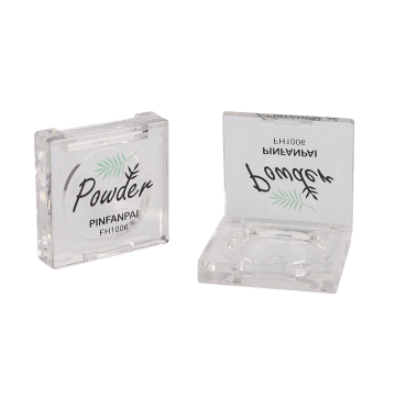 Transparent Square Acrylic Powder Case