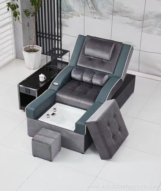 Popular Beauty Nail Salon Furniture No Plumbing Luxury Pink Relax Foot Spa Massage Pedicure Chair