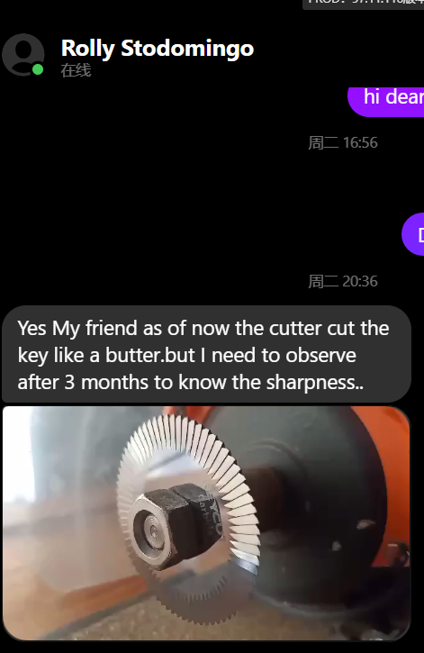 carbide milling cutter for key machine