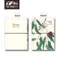 Custom green leaf love style soft-cover notebook