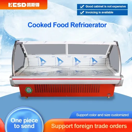 Butchery Fridge Supermarket Refrigeration Equipment Frozen Meat Display Fridge Display Open Chiller for Meat, Chicken