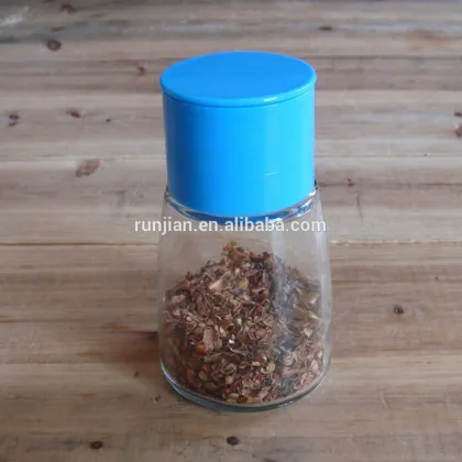 Double outlet Glass Seasoning bottle spice bottle