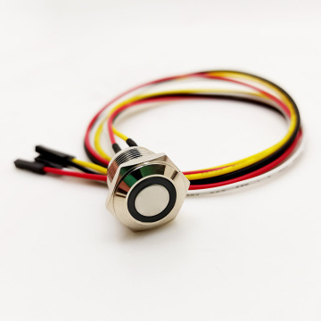 16 mm 12V blauwe ring LED LICHT COMPUTER START Drukknop Schakelaar