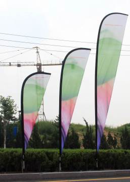 Advertising Display Banner, Triangle Flag Banner Pole