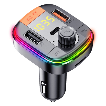QC3.0 7 Colors LED Car MP3 Player with Bluetooth Adapter and FM Transmitter