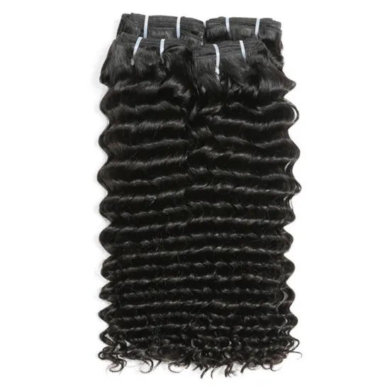 10a 100% raw virgin Brazilian human hair wave, Cuticle Aligned Deep Curly Wave Hair Extension, Wholesale Mink Virgin Hair Bundle