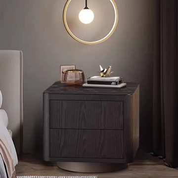 Scandinavian Minimalist Modern Bedside Table Storage Cabinet
