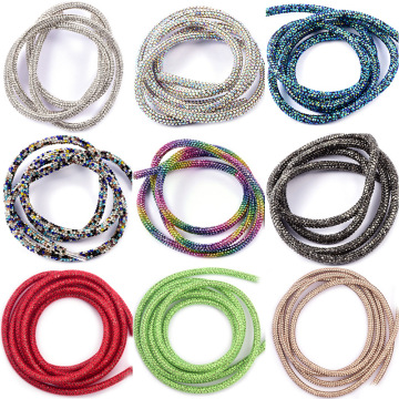 DIY Luxury Fashion Accessories: Crystal, Rhinestone, and Glass Rope Headwear and Trimmings for Hoodies