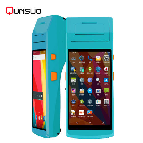 5.5inch screen Handheld Android POS terminal with printer