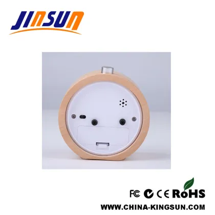 Wooden Digital Alarm Table Clock Silent