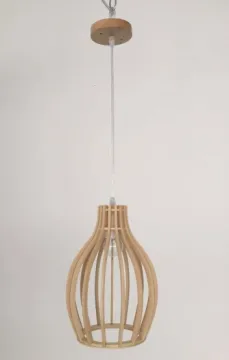 House Lighting Natural Handmade Wooden Pendant Lamp