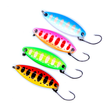AOCLU Pesca Copper Spoon Bait - Metal Fishing Lure with Single Hook