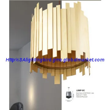 The utility Home Furnishing wooden pendant lamp