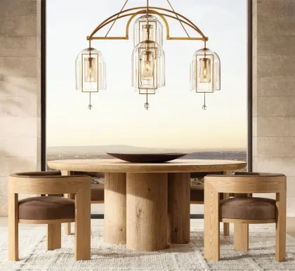 Elgin Fabric Upholstered Solid Oak Dining Armchair