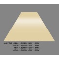 Plaque en tôle d&#39;aluminium ivoire brillant 1.6mmThick 5052 H32