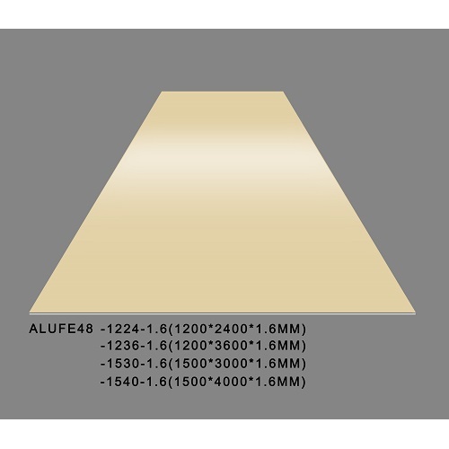 Parlak Fildişi Alüminyum Levha Levha 1.6mmThick 5052 H32