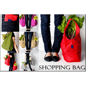 Resuable Handle Nylon Grocery Shopping Bag