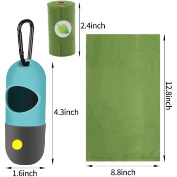 LED Flashlight Pet Waste Bag Holder