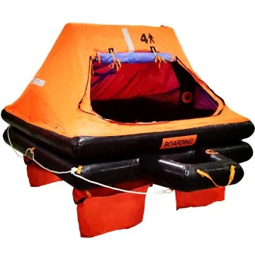 ISO9650 Viking Inflatable LIFERAFT for 4 Men - On Sale with Life Vest