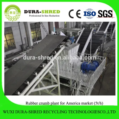 Dura-shred world famous waste tire cutting machine
