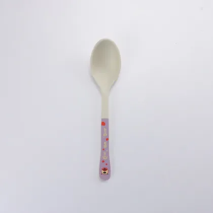 Bamboo Fiber Toddler Ate Plastic Spoon