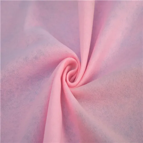 Pink needle punched cotton