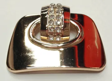 Gold Tone Metal Shoe Buckle for Lady's Shoes