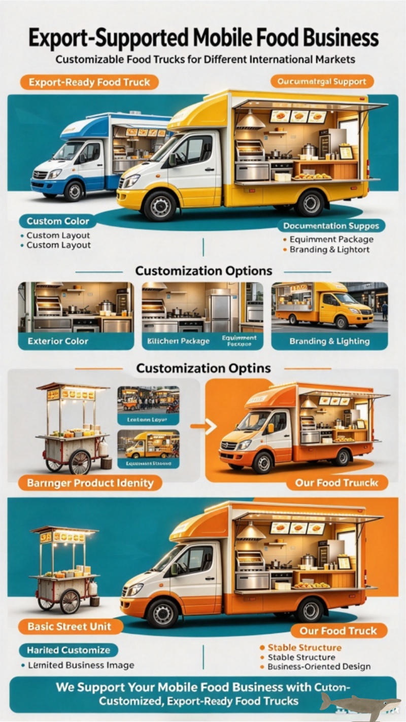 Street mobile food trucks