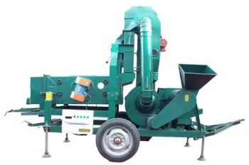 Maize corn seed cleaning machine with corn thresher