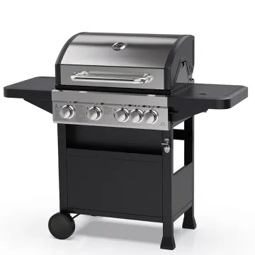 Outdoor 4 Burner Gas Grill with Side Burner for Private Label