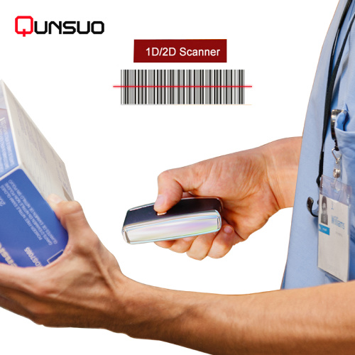 Portable Mini bluetooth barcode QR code Scanner