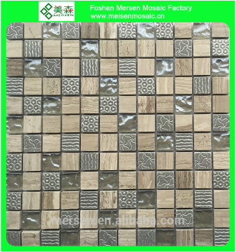Y3 Beautiful Designer Home Decor Bathroom Tile Glass Mixed Stone Mosaics