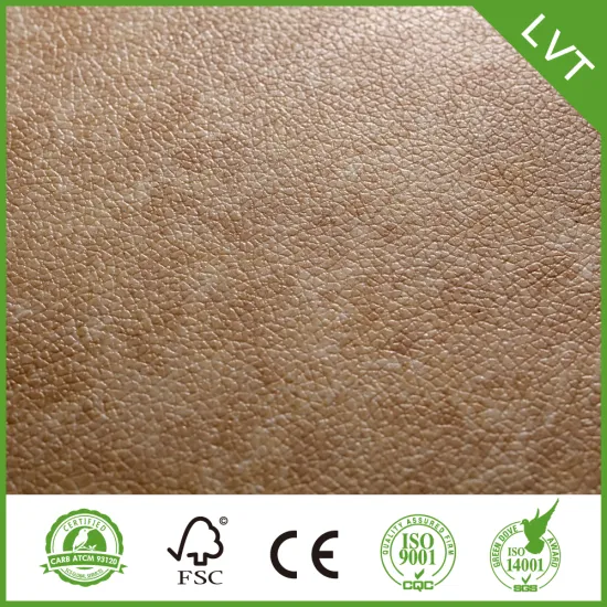 Stone Surface Vinyl Flooring with Fiberglass