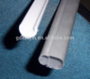 Wardrobe aluminum extrusion oval tube with white plastic