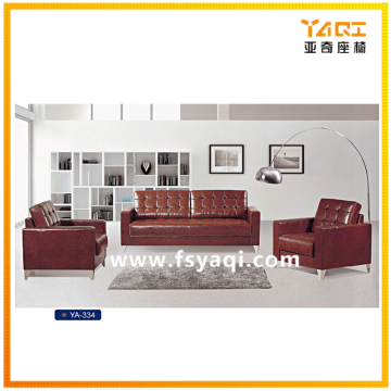 2016 modern leather office waiting room sofa YA-334