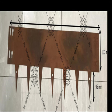 Corten stalen gazon randen tuinbed landschap randen