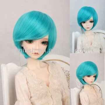 beautiful wholesale BJD short blue bob doll wig for american girl doll BJDW-0060