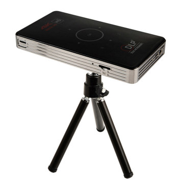 Portable 2-Into-1 TV Box Plus Projector C6 Amlogic S905 Android5.1 Mini Projector