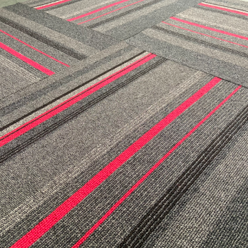 Hot Selling Commercial Office Meeting Room Carpet 50x50cm Polypropylene Washable PVC Brick New Design 1 Piece Carton Box