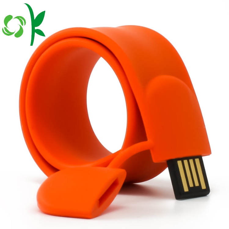 أزياء سيليكون USB فلاش حملة صفعة سوار / الاسورة