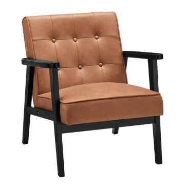 Modern Luxury European Wood Sofa Chair