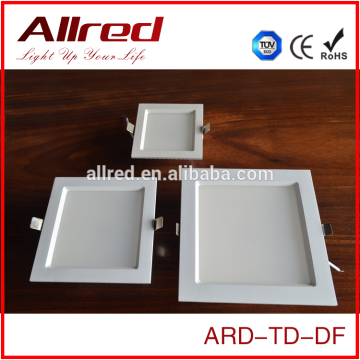 Square shape aluminum alloy+PC AC200-240V indoor illumination lamp 12W SMD LED Downlights